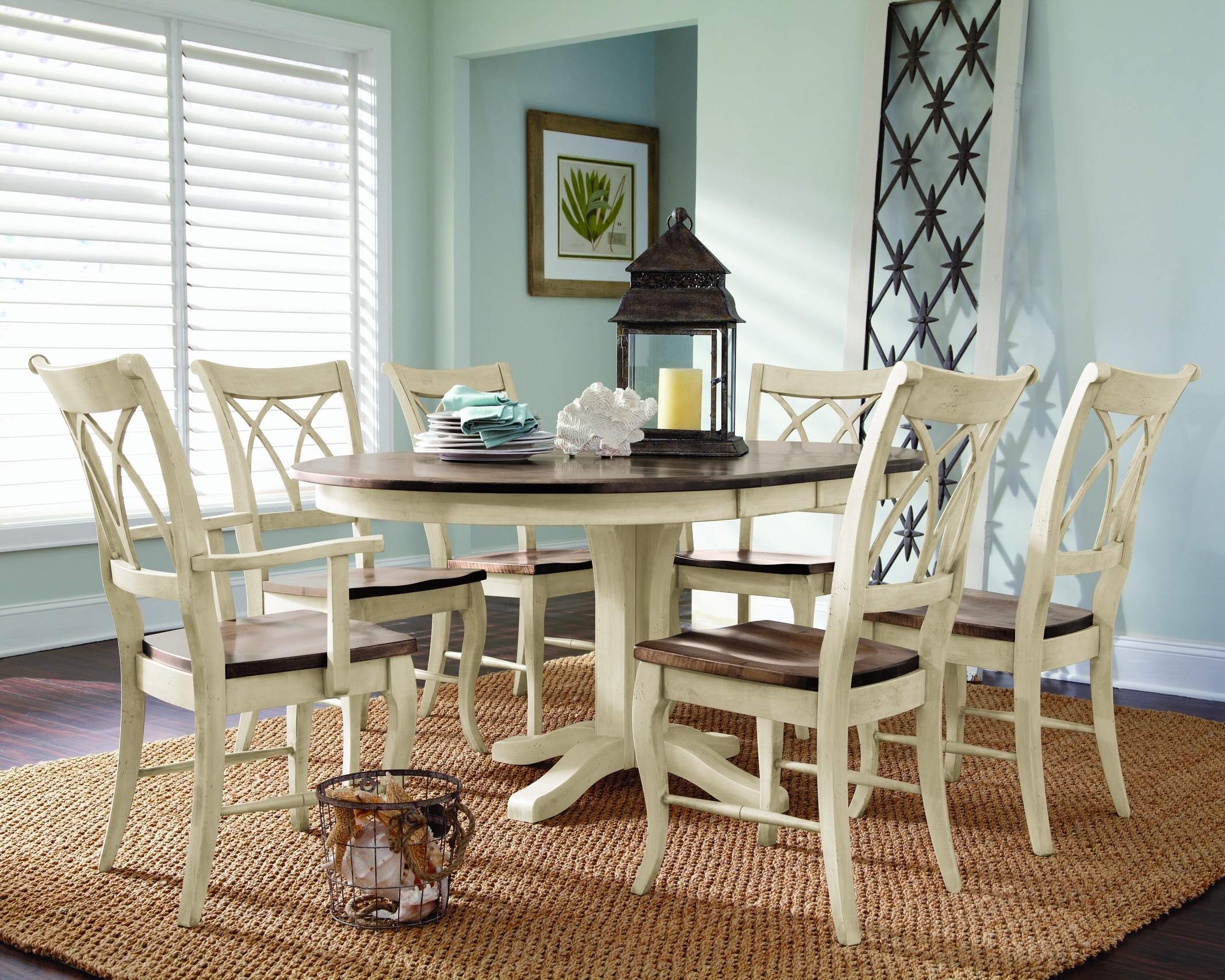 Adams round store dining table